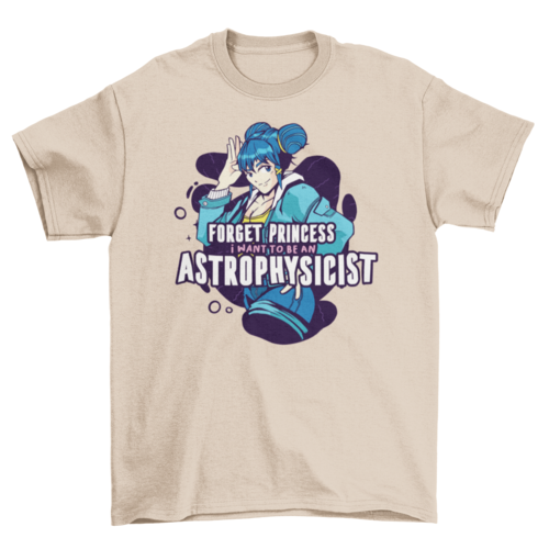 Anime astrophysicist t-shirt