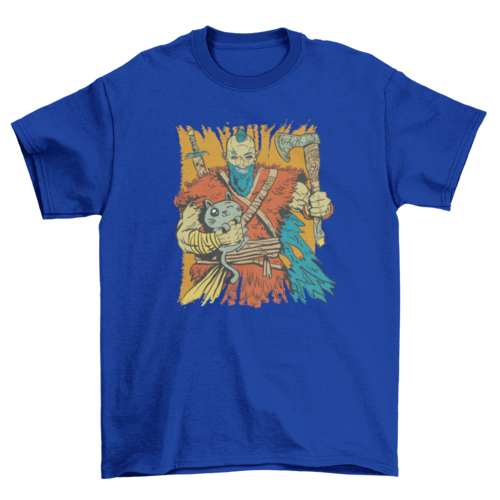 Viking and kitten t-shirt