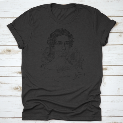 Letitia Christian Tyler, Vintage Illustration Hand Drawn Design For T