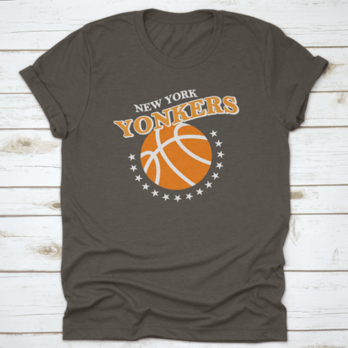 New York Yonkers, Basketball Stars Slogan Print Vector