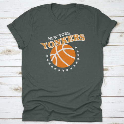 New York Yonkers, Basketball Stars Slogan Print Vector