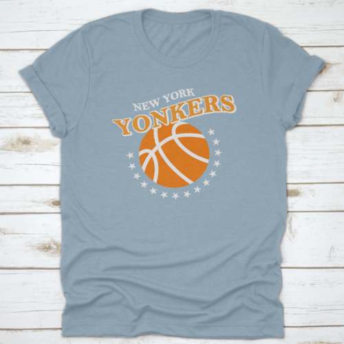 New York Yonkers, Basketball Stars Slogan Print Vector