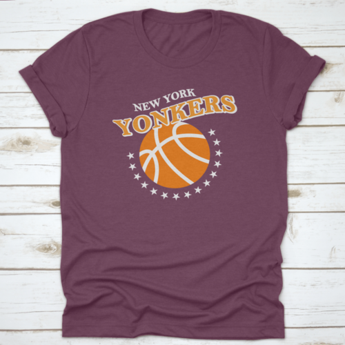 New York Yonkers, Basketball Stars Slogan Print Vector