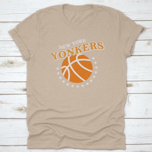New York Yonkers, Basketball Stars Slogan Print Vector