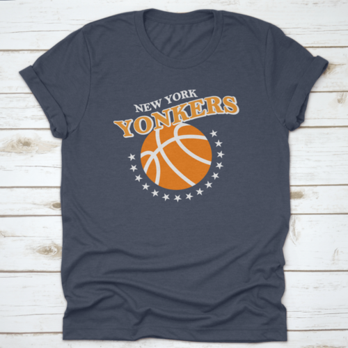 New York Yonkers, Basketball Stars Slogan Print Vector