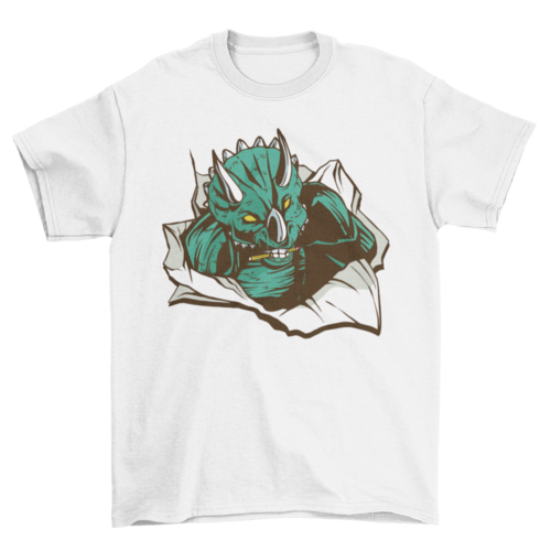 Triceratops paper t-shirt