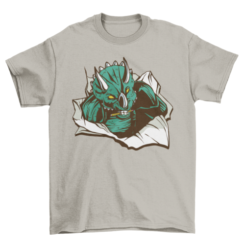 Triceratops paper t-shirt