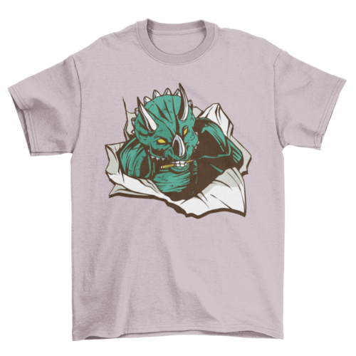 Triceratops paper t-shirt