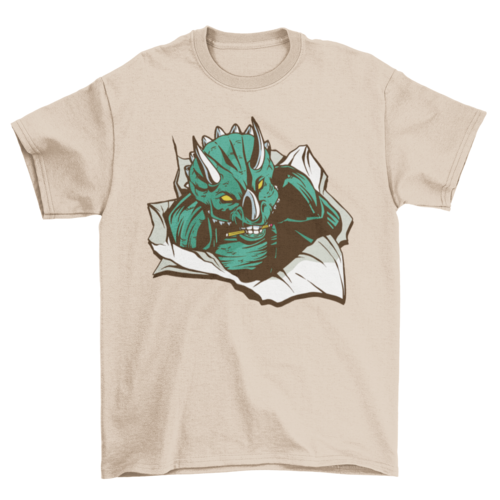 Triceratops paper t-shirt