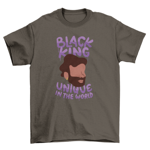Unique black king t-shirt