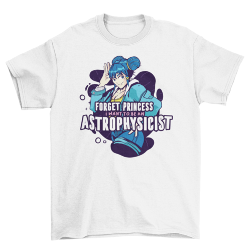 Anime astrophysicist t-shirt