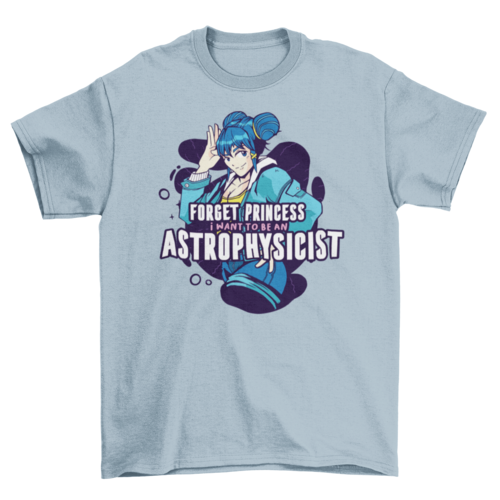 Anime astrophysicist t-shirt