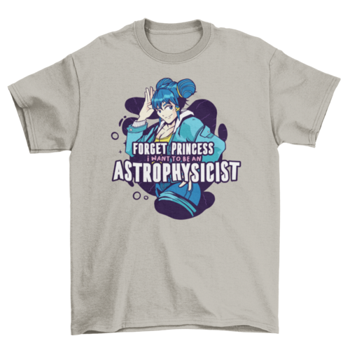 Anime astrophysicist t-shirt