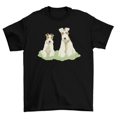 Fox terrier dog animals t-shirt