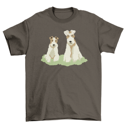 Fox terrier dog animals t-shirt