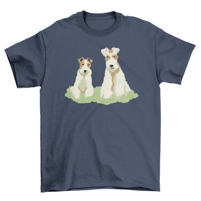 Fox terrier dog animals t-shirt