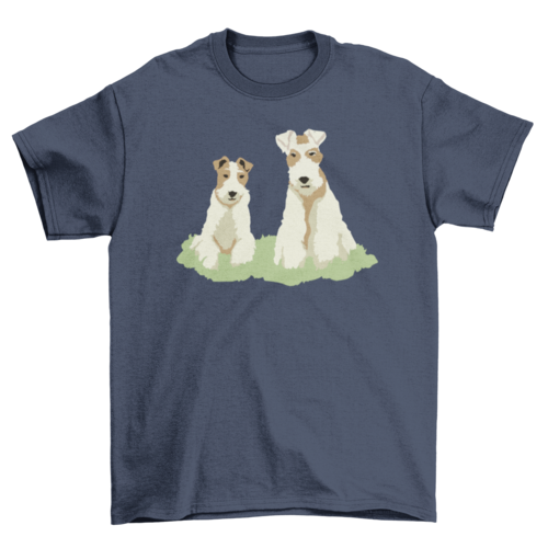 Fox terrier dog animals t-shirt