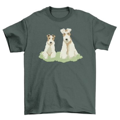 Fox terrier dog animals t-shirt