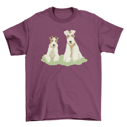 Fox terrier dog animals t-shirt