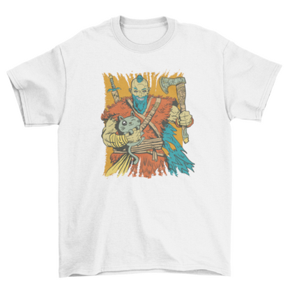 Viking and kitten t-shirt