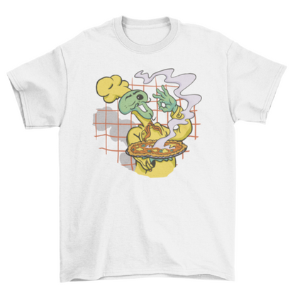 Pizza alien t-shirt