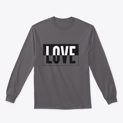 Artistic Typography of Love Modern Black And White Design For